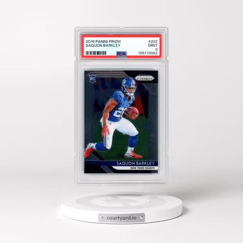 2018 Panini Prizm #202 Saquon Barkley (PSA 9 MINT)