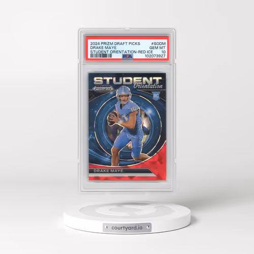 2024 Panini Prizm Draft Picks Student Orientation #SODM Drake Maye - Red Ice (PSA 10 GEM MINT)