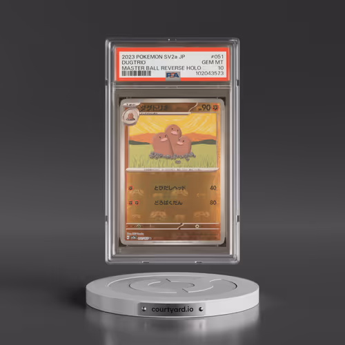 2023 Pokémon Sv2a-Pokemon 151 #051 Dugtrio - Reverse Holo Master Ball (PSA 10 GEM MINT)