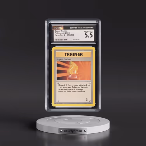 2000 Base Set 2 #117/130 Super Potion (CGC 5.5 EX+)
