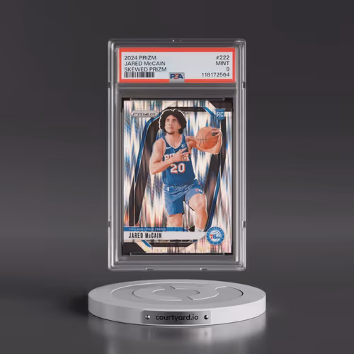 2024 Panini Prizm #222 Jared McCain - Skewed Prizm (PSA 9 MINT)