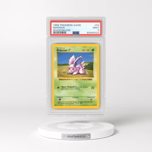 1999 Base Set #55 Nidoran ♂ - Shadowless (PSA 9 MINT)