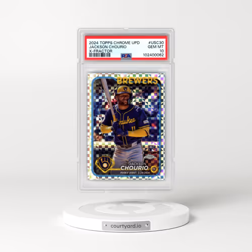 2024 Topps Chrome Update #USC30 Jackson Chourio - X-Fractor (PSA 10 GEM MINT)