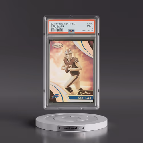 2018 Panini Certified Gold Team #JOA Josh Allen (PSA 9 MINT)