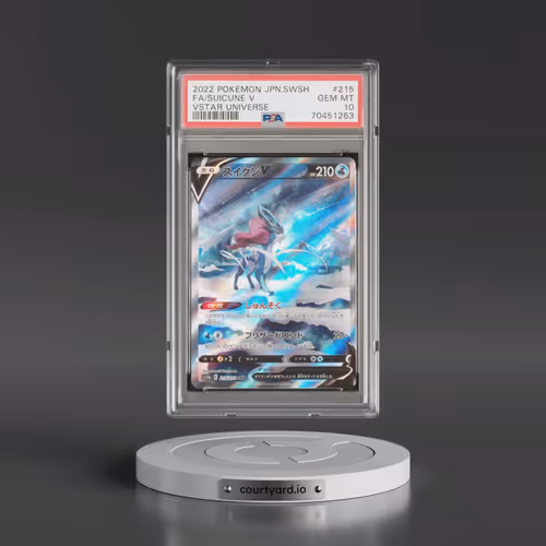 2022 Pokémon Sword & Shield Vstar Universe #215 Suicune V - Holo Full Art (PSA 10 GEM MINT)