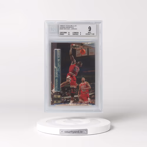 1996 Stadium Club Shining Moments #SM2 Michael Jordan (BGS 9 MINT)