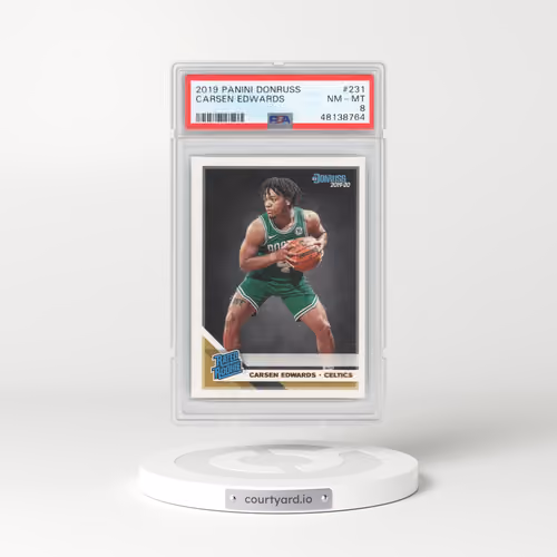 2019 Panini Donruss #231 Carsen Edwards (PSA 8 NM-MT)