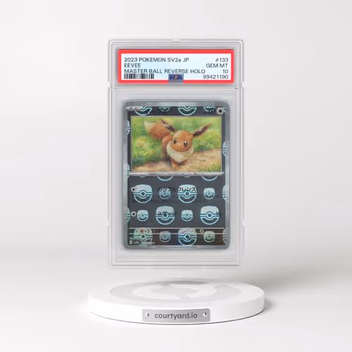 2023 Pokémon Sv2a-Pokemon 151 #133 Eevee - Reverse Holo Master Ball (PSA 10 GEM MINT)