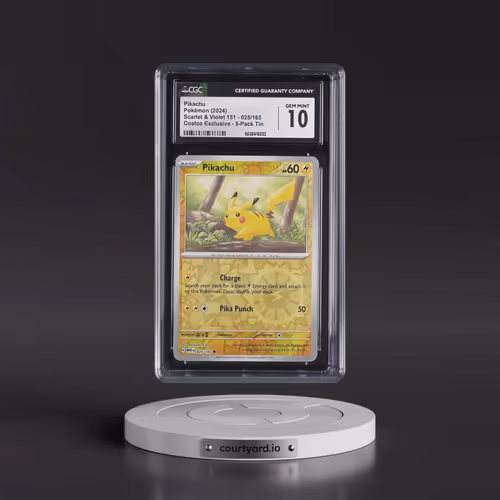 2024 Pokémon Mew EN-151 #025 Pikachu - 151 5-Pack Mini Tins (CGC 10 GEM MINT)