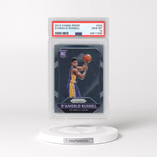 2015 Panini Prizm #322 D'Angelo Russell (PSA 10 GEM MINT)