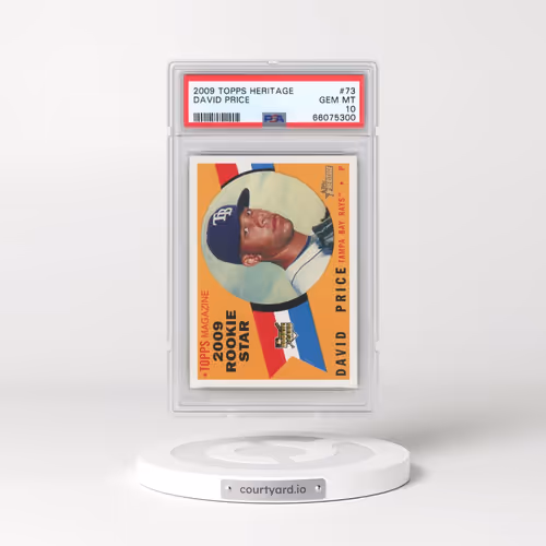 2009 Topps Heritage #73 David Price (PSA 10 GEM MINT)