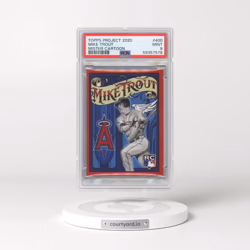 2020 Topps Project 2020 #400 Mike Trout/Mister Cartoon (PSA 9 MINT)