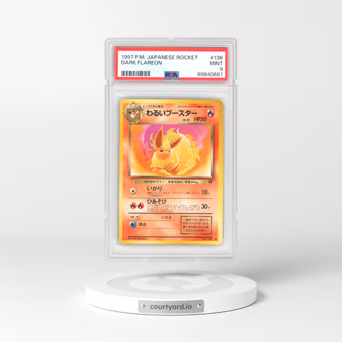 1997 Rocket Gang #136 Dark Flareon (PSA 9 MINT)