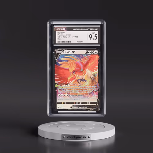 2022 Silver Tempest #140/195 Ho-Oh V - Holo (CGC 9.5 MINT+)