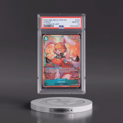 2024 One Piece OP08-Two Legends #023 Carrot - Alternate Art (PSA 10 GEM MINT)