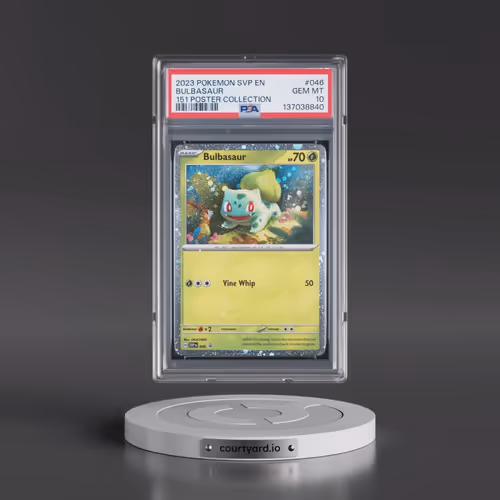 2023 Pokémon Svp EN-SV Black Star Promo #046 Bulbasaur - 151 Poster Collection (PSA 10 GEM MINT)