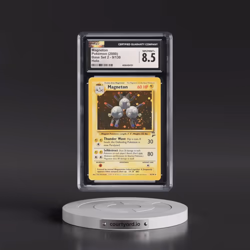 2000 Base Set 2 #9/130 Magneton - Holo (CGC 8.5 NM-MT+)