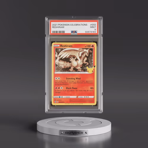 2021 Pokémon Celebrations #002 Reshiram (PSA 9 MINT)