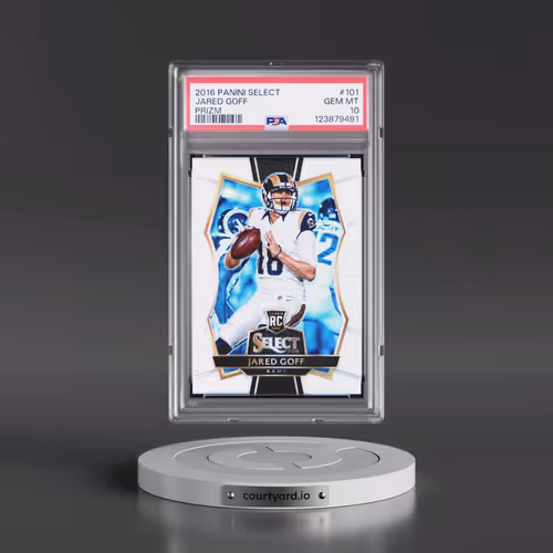 2016 Panini Select #101 Jared Goff - Prizm (PSA 10 GEM MINT)