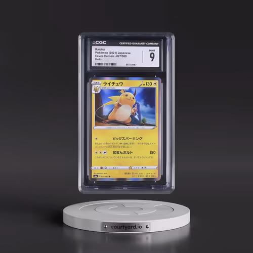2021 Eevee Heroes #027/069 Raichu - Holo (CGC 9 MINT)