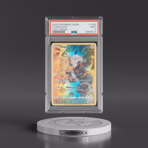 2022 Pokémon Sword & Shield Lost Origin #TG05 Pikachu - Full Art (PSA 9 MINT)