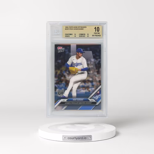 2024 Topps Now Offseason #OS13 Roki Sasaki (BGS 10 PRISTINE)