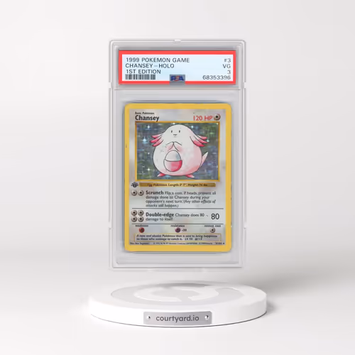 1999 Pokémon Game #3 Chansey - 1st Edition Holo (PSA 3 VG)