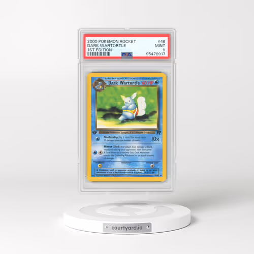 2000 Pokémon Rocket #46 Dark Wartortle - 1st Edition (PSA 9 MINT)