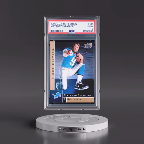 2009 Upper Deck First Edition #180 Matthew Stafford (PSA 9 MINT)