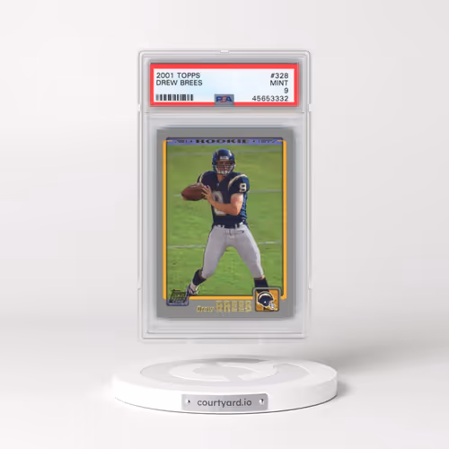 2001 Topps #328 Drew Brees (PSA 9 MINT)