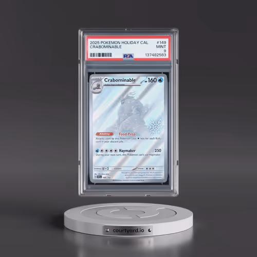 2025 Pokémon Holiday Calendar #149 Crabominable (PSA 9 MINT)