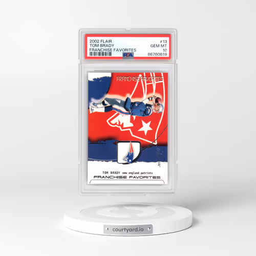 2002 Flair Franchise Favorites #13 Tom Brady (PSA 10 GEM MINT)