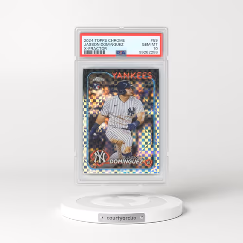 2024 Topps Chrome #89 Jasson Dominguez - X-Fractor (PSA 10 GEM MINT)