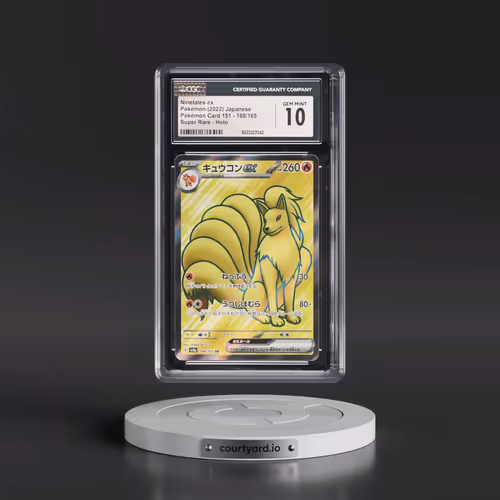 2023 Pokémon Card 151 #188/165 Ninetales ex - Super Rare Holo (CGC 10 GEM MINT)