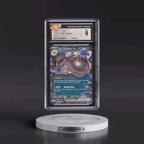 2024 Pokémon Paf EN-Paldean Fates #059 Paldean Clodsire EX - Holo (CGC 9 MINT)