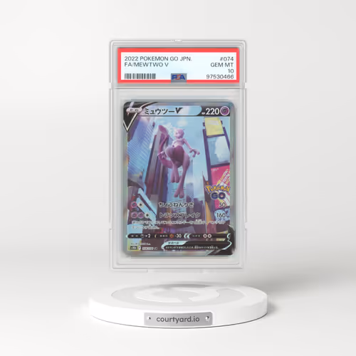 2022 Pokémon Go #074 Mewtwo V - Holo Full Art (PSA 10 GEM MINT)