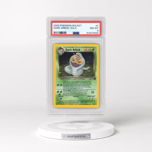 2000 Pokémon Rocket #2 Dark Arbok - Holo (PSA 8 NM-MT)