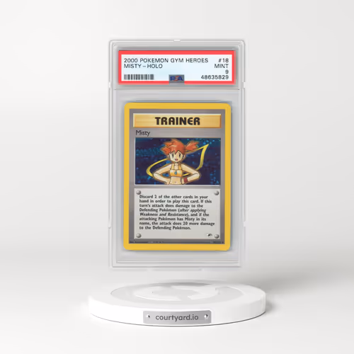 2000 Pokémon Gym Heroes #18 Misty - Holo (PSA 9 MINT)