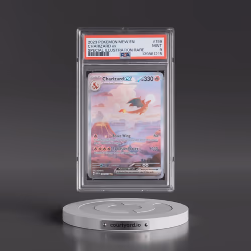 2023 Pokémon Mew EN-151 #199 Charizard EX - Holo Special Illustration Rare (PSA 9 MINT)
