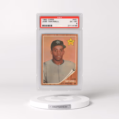 1962 Topps #451 Jose Tartabull (PSA 6 EX-MT)