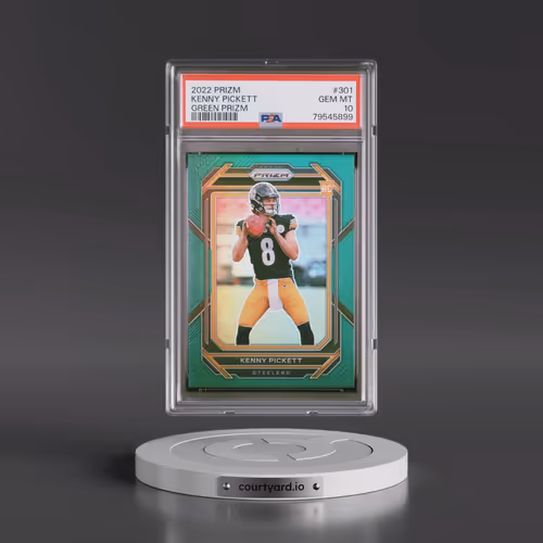 2022 Panini Prizm #301 Kenny Pickett - Green Prizm (PSA 10 GEM MINT)