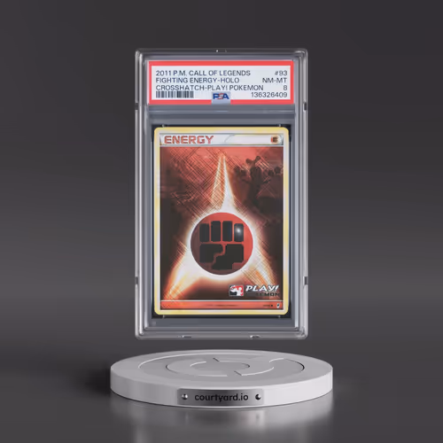 2011 Pokémon Call of Legends #93 Fighting Energy - Holo Crosshatch-2011 Play! Pokemon (PSA 8 NM-MT)