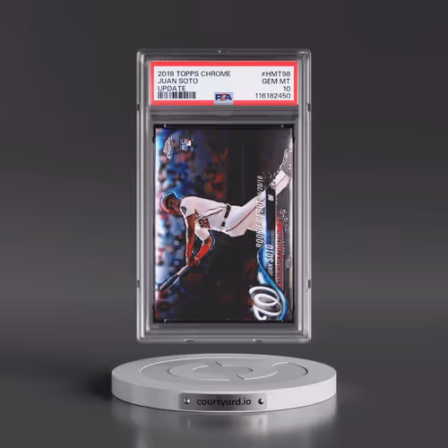 2018 Topps Chrome Update #HMT98 Juan Soto (PSA 10 GEM MINT)