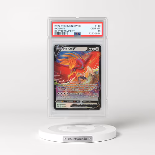 2022 Pokémon Sword & Shield Silver Tempest #140 HO-Oh V - Holo (PSA 10 GEM MINT)