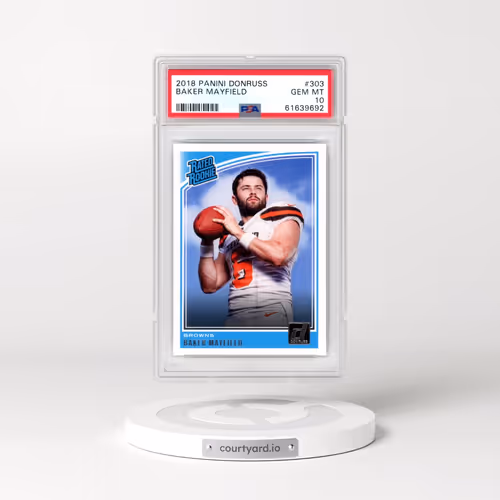 2018 Panini Donruss #303 Baker Mayfield (PSA 10 GEM MINT)
