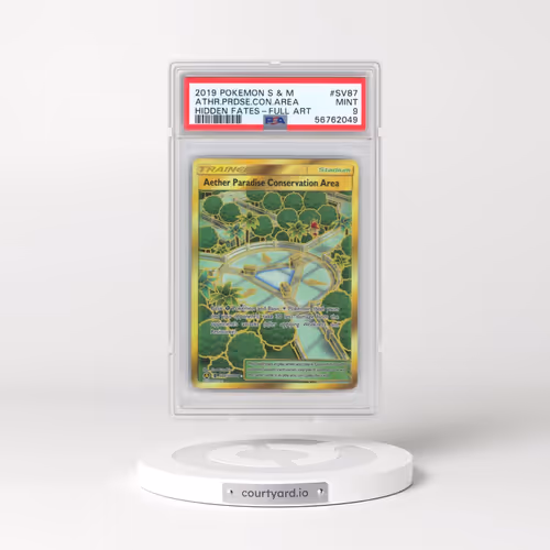 2019 Pokémon Sun & Moon Hidden Fates #SV87 Aether Paradise Conservation Area - Full Art (PSA 9 MINT)