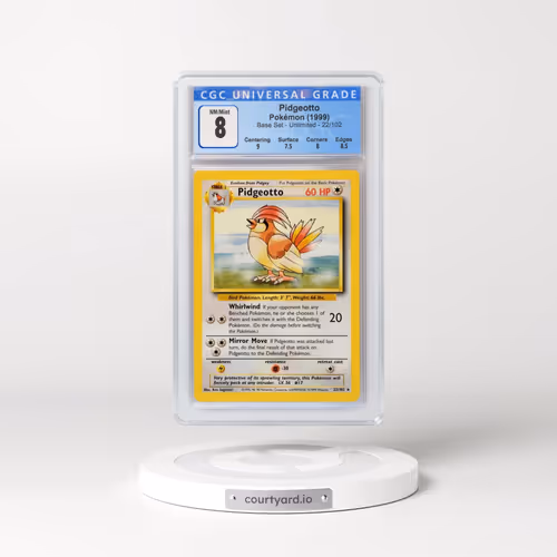 1999 Base Set #22/102 Pidgeotto (CGC 8 NM-MT)