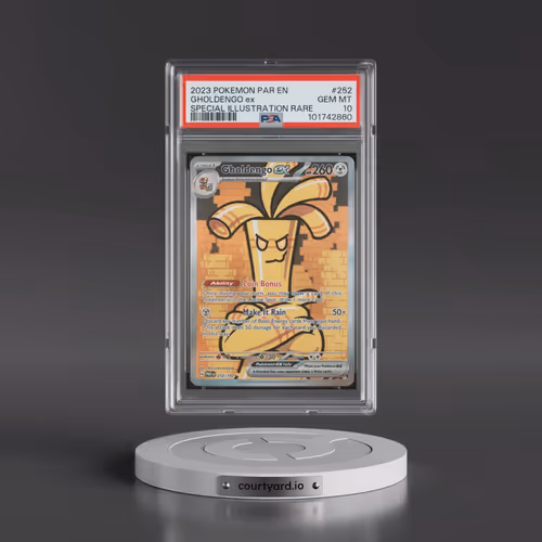 2023 Pokémon Par EN-Paradox Rift #252 Gholdengo EX - Holo Special Illustration Rare (PSA 10 GEM MINT