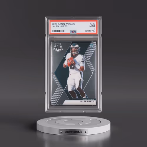 2020 Panini Mosaic #222 Jalen Hurts (PSA 9 MINT)