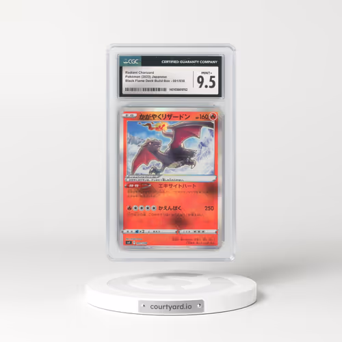 2023 Japanese Ruler of the Black Flame #1 Radiant Charizard (CGC 9.5 MINT+)